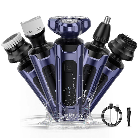 Men's Grooming Kit Electric Beard Trimmer Cordless Razor Hair Clippers Rechargeable Nose Trimmer