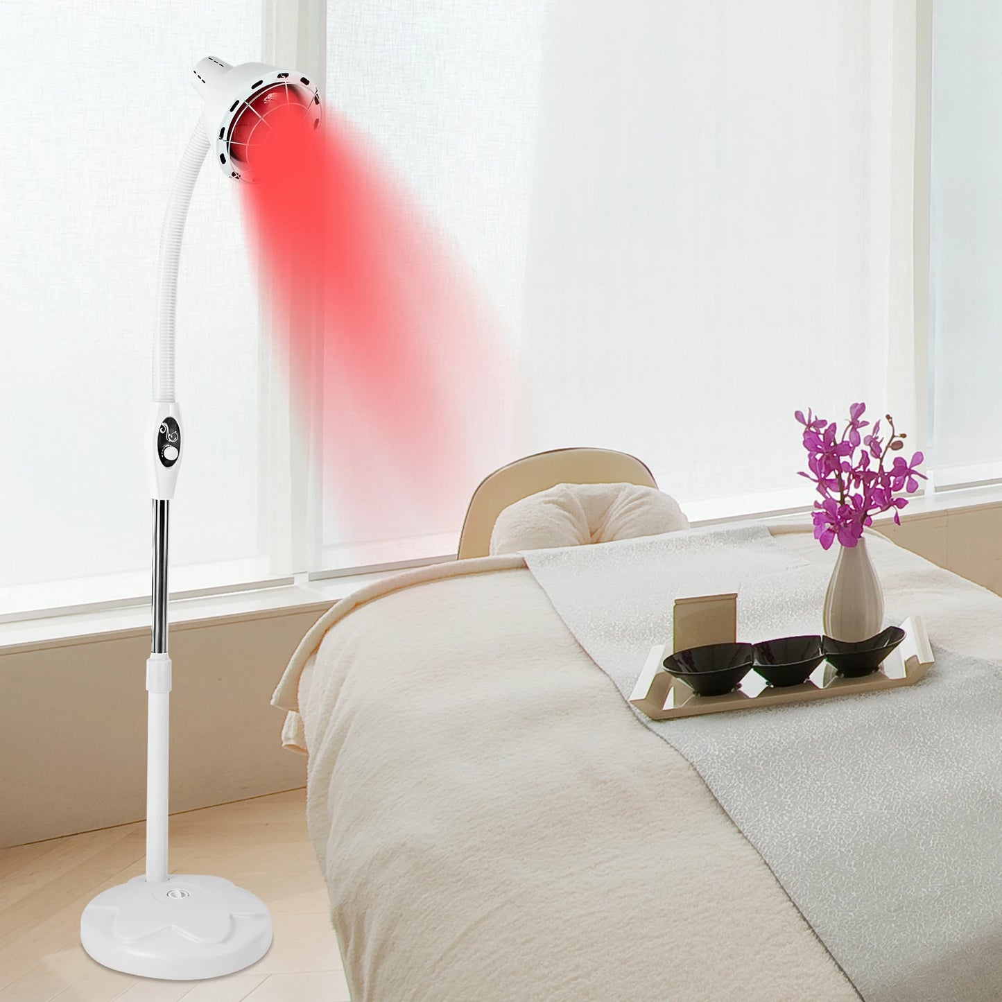 275W Singel Head Infrared Light Therapeutic Lamp Adjustable Temperature , for Homes, Massage Parlors, Health Care Centers