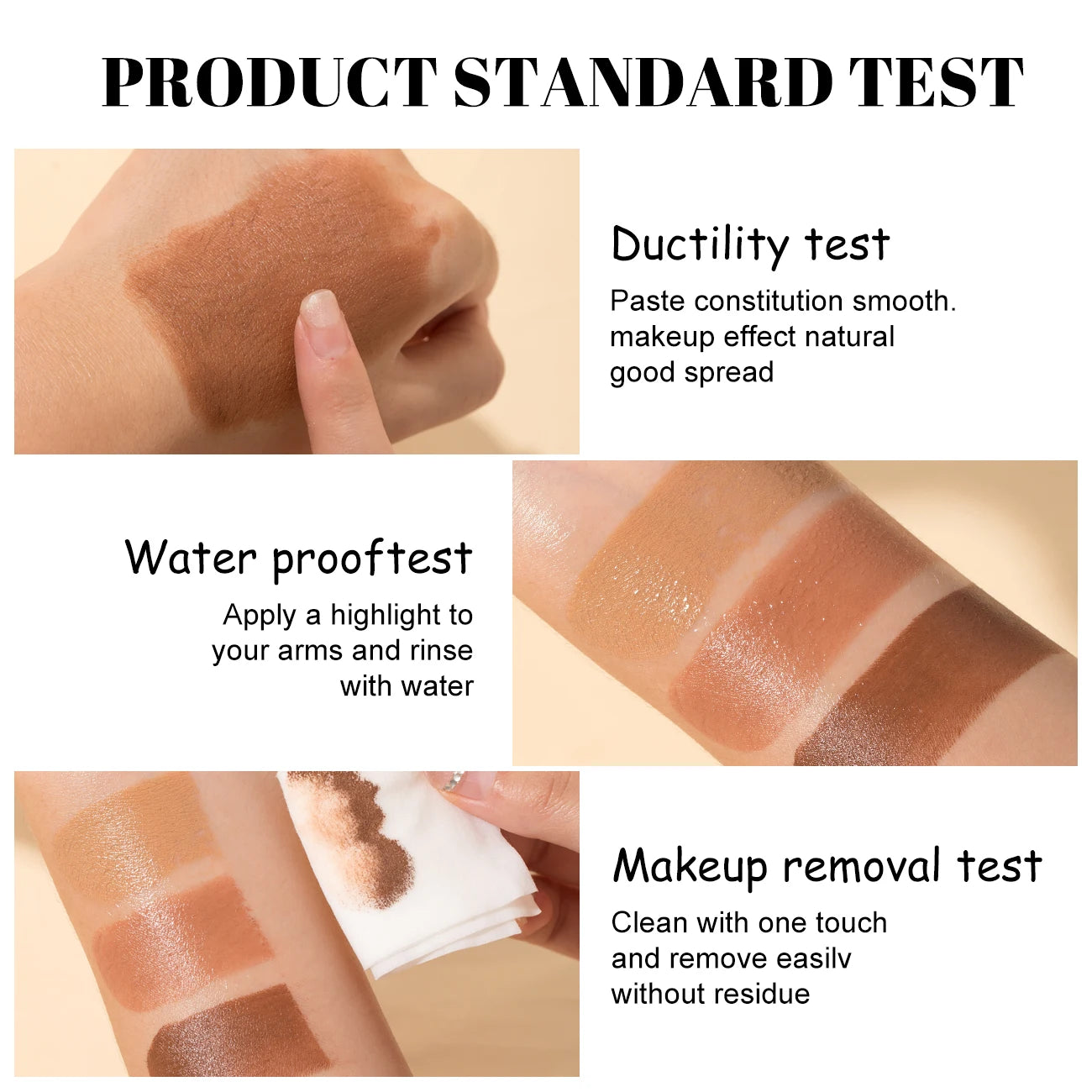 Shine-Free&Balance Foundation Stick with Soft Brush,Buildable, Blendable Versatile Pigment Base Rich Formula for Dark Skin