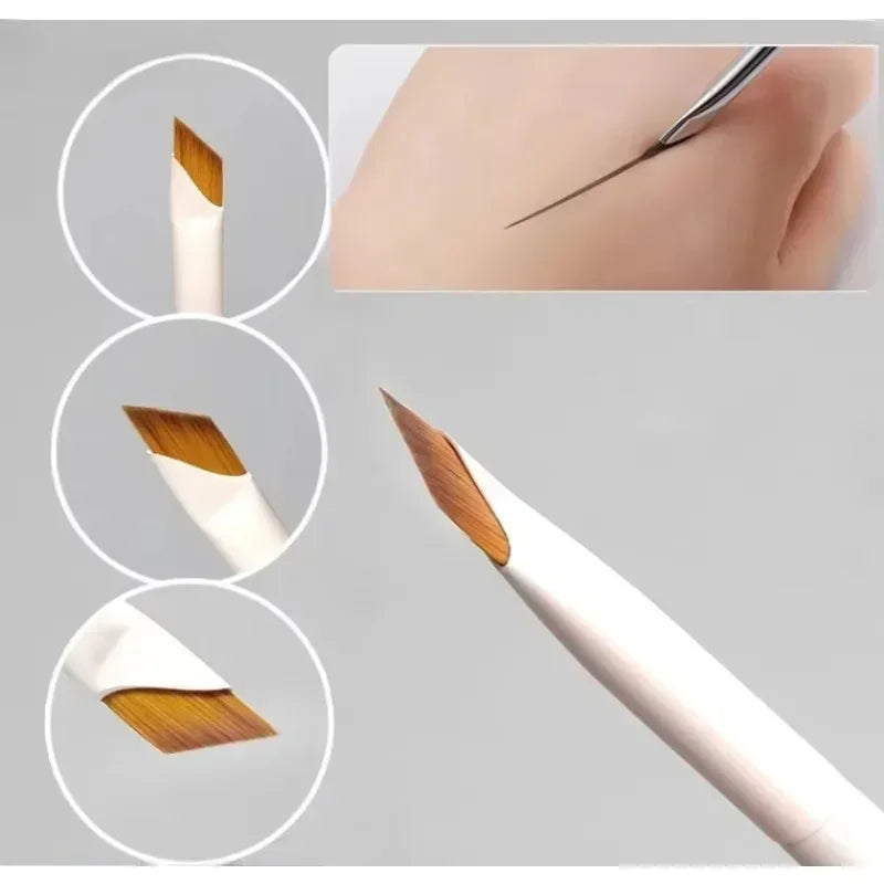 1/2/3Pcs Upgrade Eyeliner Brush Ultra Thin Fine Angle Flat Eyebrow Brush Under Eye Makeup Brushes Precise Detail Brushs