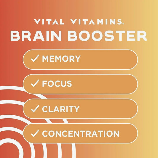 Brain Supplement - Improve Memory, Focus and Clarity, Supports Cognitive Function,  for Brain Health - 120 Capsules ﻿