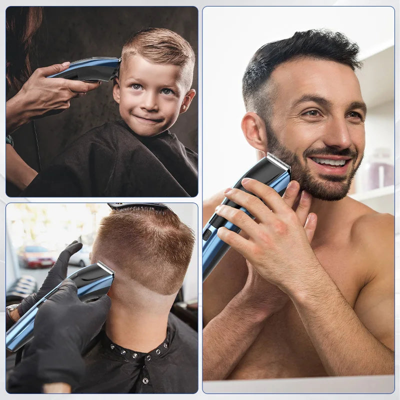 Electric Hair Clipper Kit For Men, Adjustable Hair Cut Machine Hair Trimmer Professional Rechargeable Hair Cut Barber
