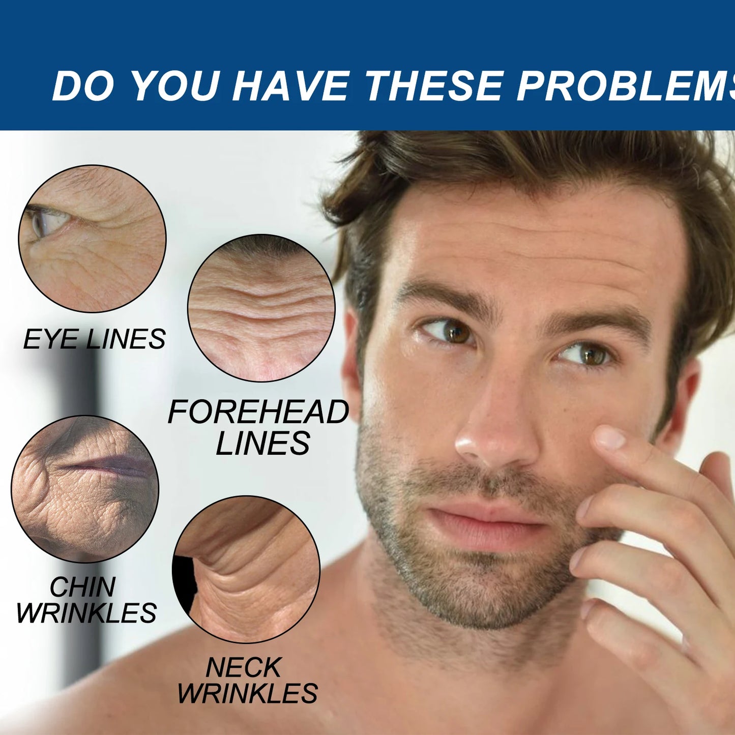 Men's Collagen Cream Lighten Fine Lines, Anti-Wrinkle Firming Skin and anti-aging Protective Collagen Moisturizer