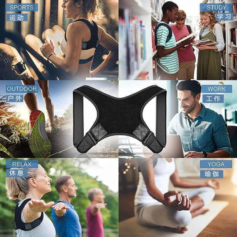 Posture Corrector Invisible Adjustable Back Clavicle Correction Belt Men Women Anti-Hunchback Sitting Posture Correction Device