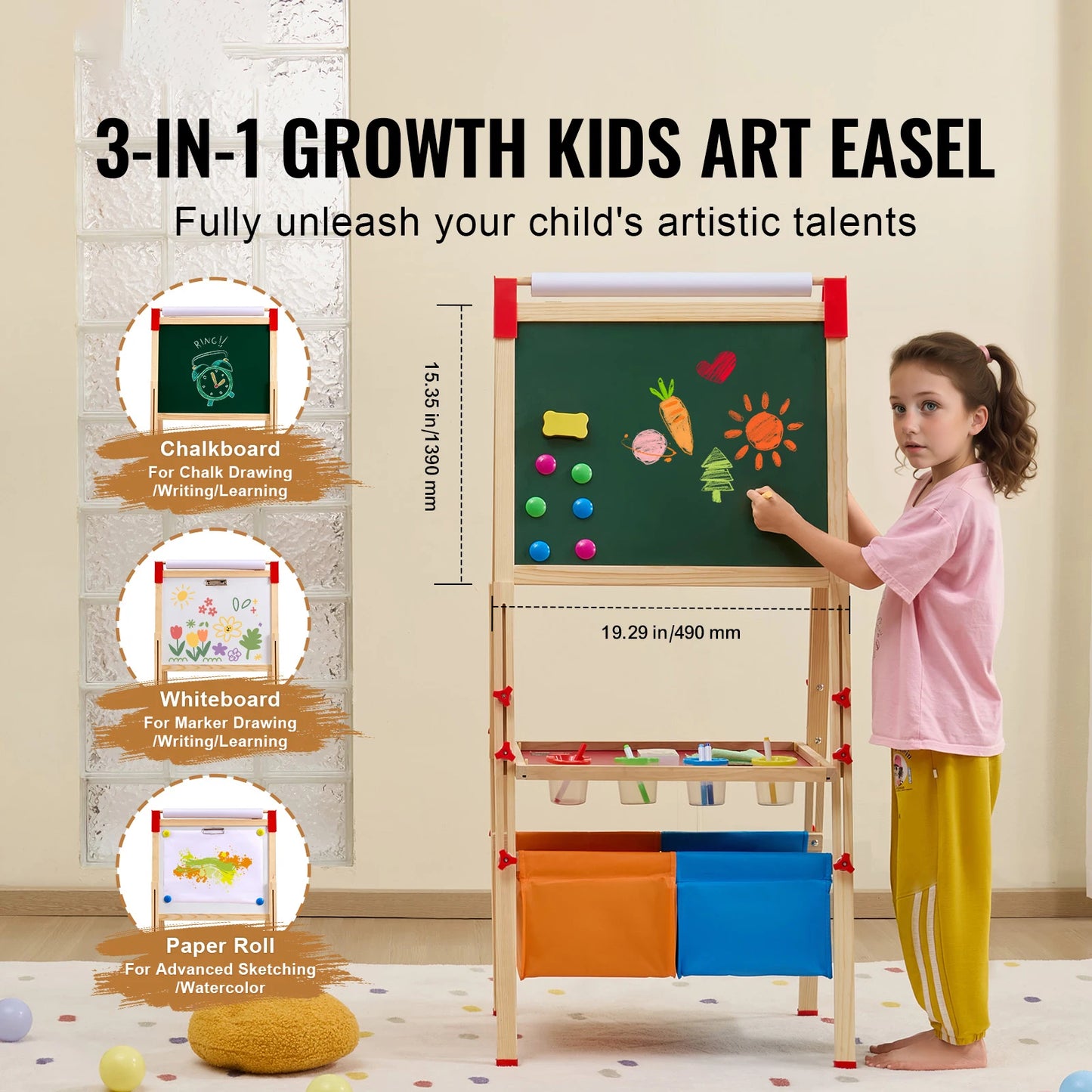 Children Magnetic Drawing Board Word Pad Baby Color Graffiti Standing Art Easel Educational Drawing Toys for Kids Girl