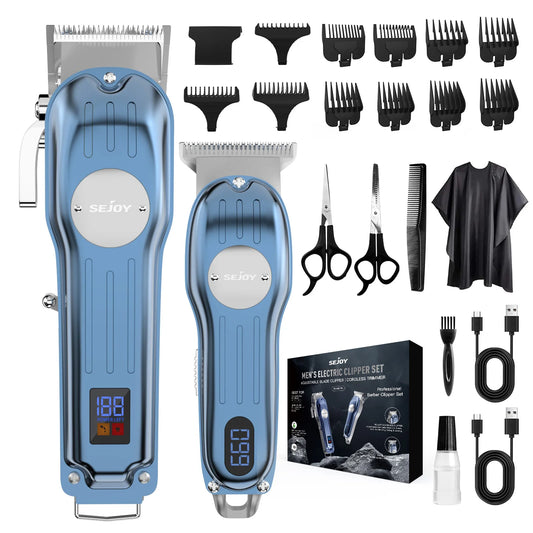 Professional Combo Kits Hair Clipper Electric Hair Trimmer Set For Men Rechargeable Cordless Haircut Machine for Barber