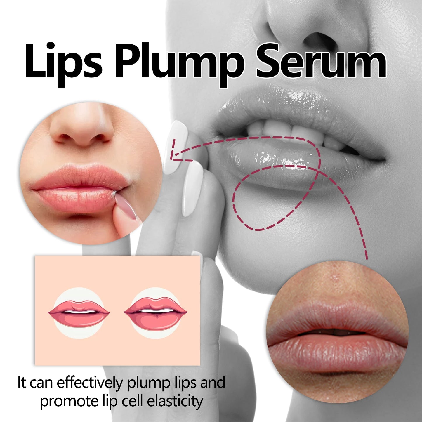 Lip Enriching Essence Lip Moisturizing Anti Cracking Plump Tender and Fade Lip Lines Lip Lotion Gloss Serum Cosmetics
