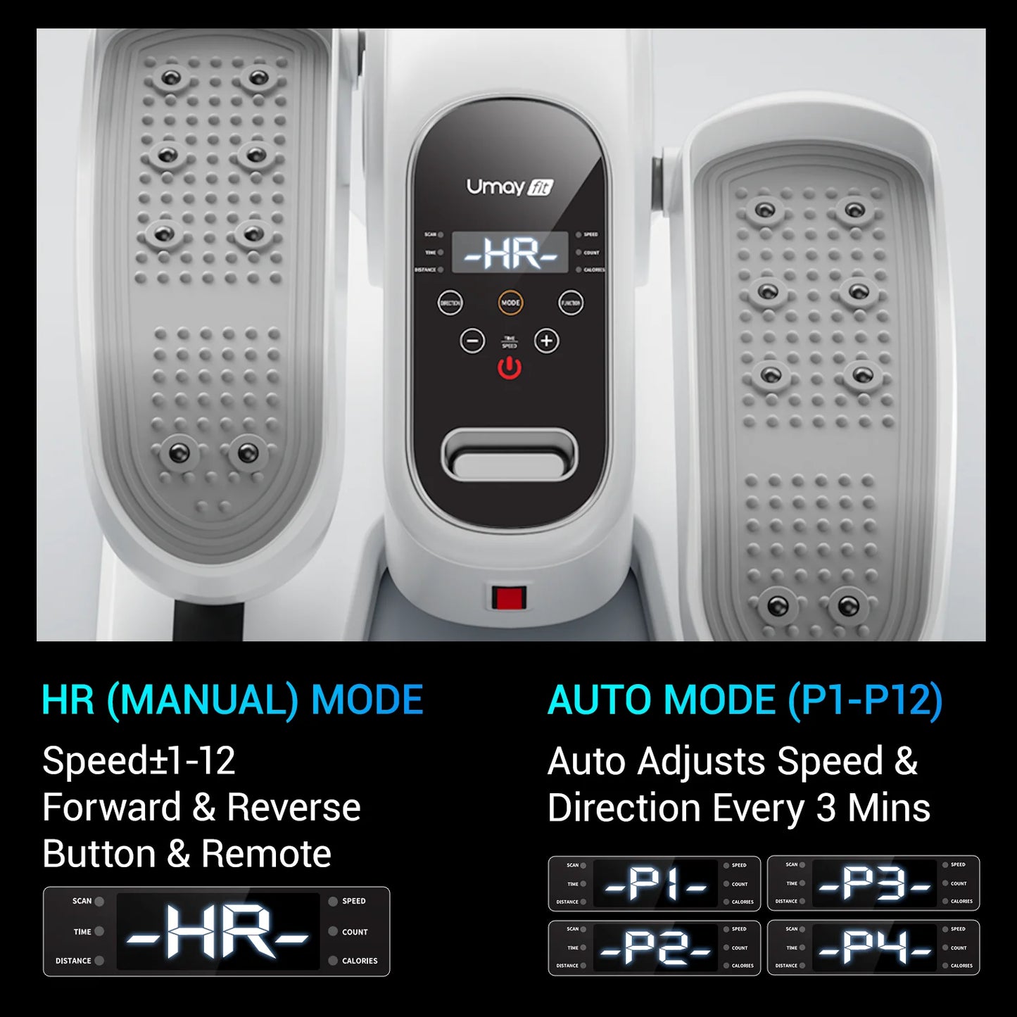 Quiet Portable Under Desk Elliptical for Seniors, Electric Seated Leg Exerciser with Remote – Compact Training Machine