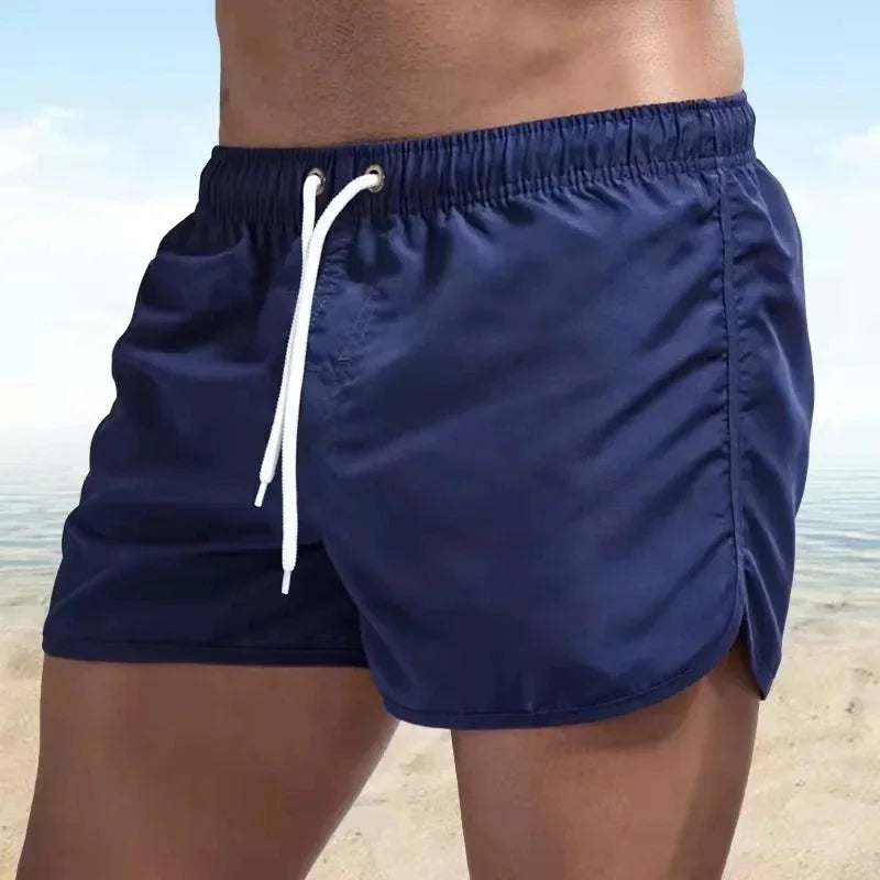 Men's Swimwear Low Waist Surfing Trunk swim short sexy personality Swimsuit male pocket swimming beach board short men bathing