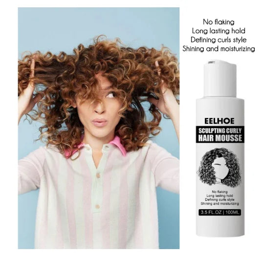 Curl Shaping Elastin Used For Styling Curly Hair Moisturize Fluffy To Improve Hair Elasticity Prevent Hair Drying Styling Mousse