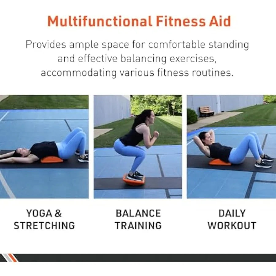 Rocker Board for Balance Training Standing Desk Physical Therapy and More - Multipurpose Lightweight Non-Skid Wobble