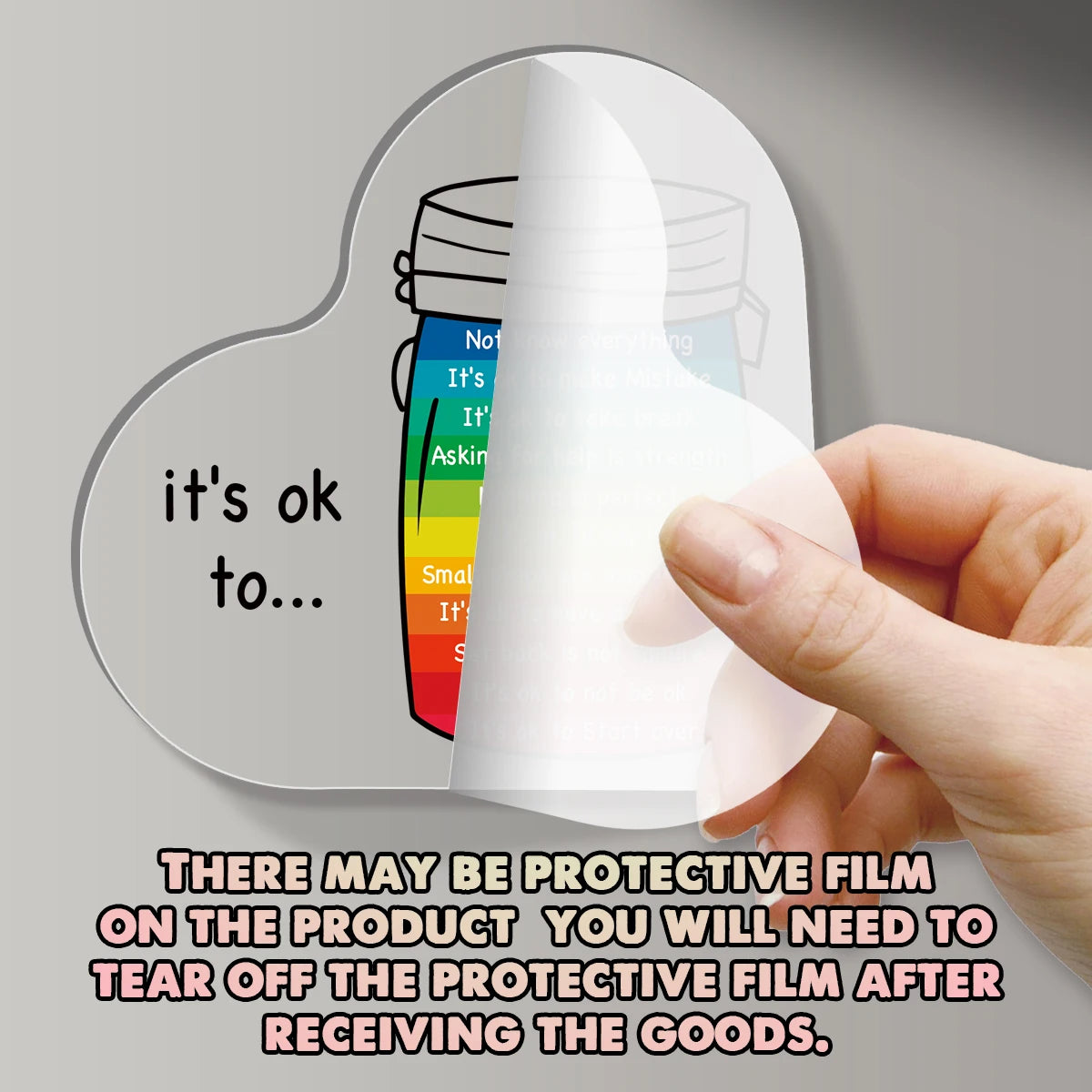 Mental Health Decor, It's ok, Inspirational Quote Acrylic Sign, Table Relax Plaque, Psychology Gifts, Office, School Counseling Decor