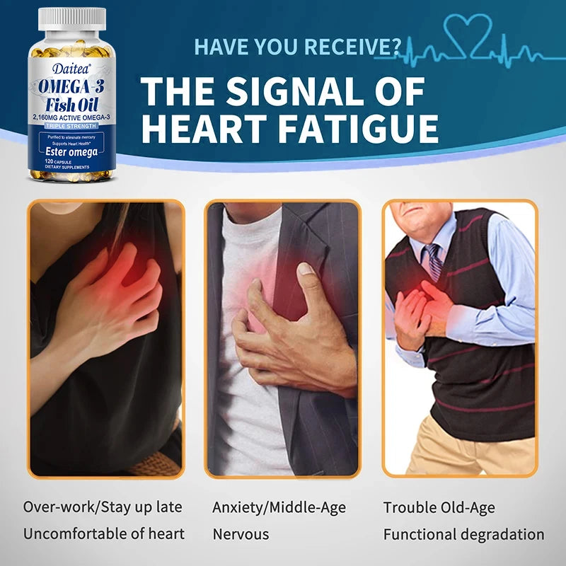 Fish oil is rich in omega-3 polyunsaturated fatty acids, which support brain and heart, concentration and cardiovascular health