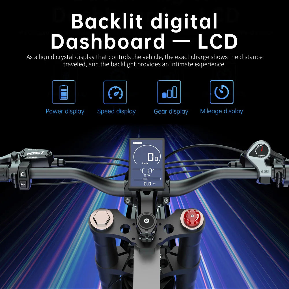 Electric Motorcycles 3000W Brushless Gearless Motors 60V30AH Lithium Battery Speed 85Kmh Adult Off Road Ebike