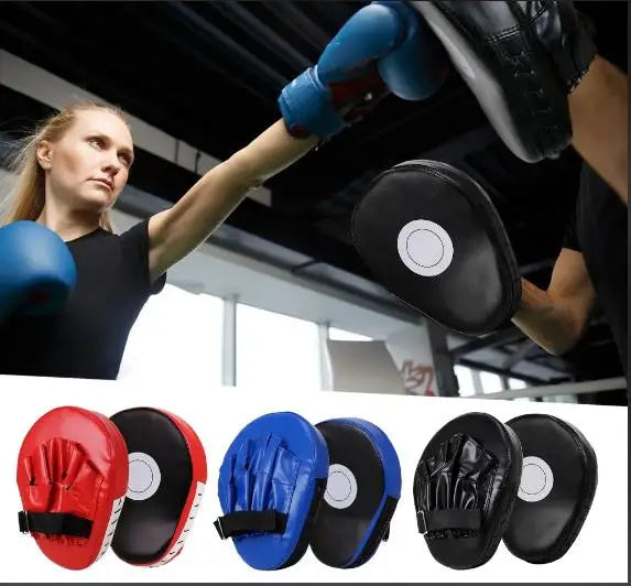 Curved Boxing Hand Target PU Leather Curved Punching Mitts Breathable Boxing Mitts Boxing Focus Pad for Martial Arts Training