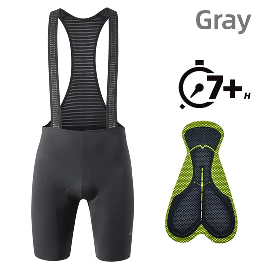 Men's Cycling Bib Shorts Seamless Outdoor Wear Bike Ride 7 Hours Padded Pro Team Riding Bib Tights Breathable MTB Cycling Shorts