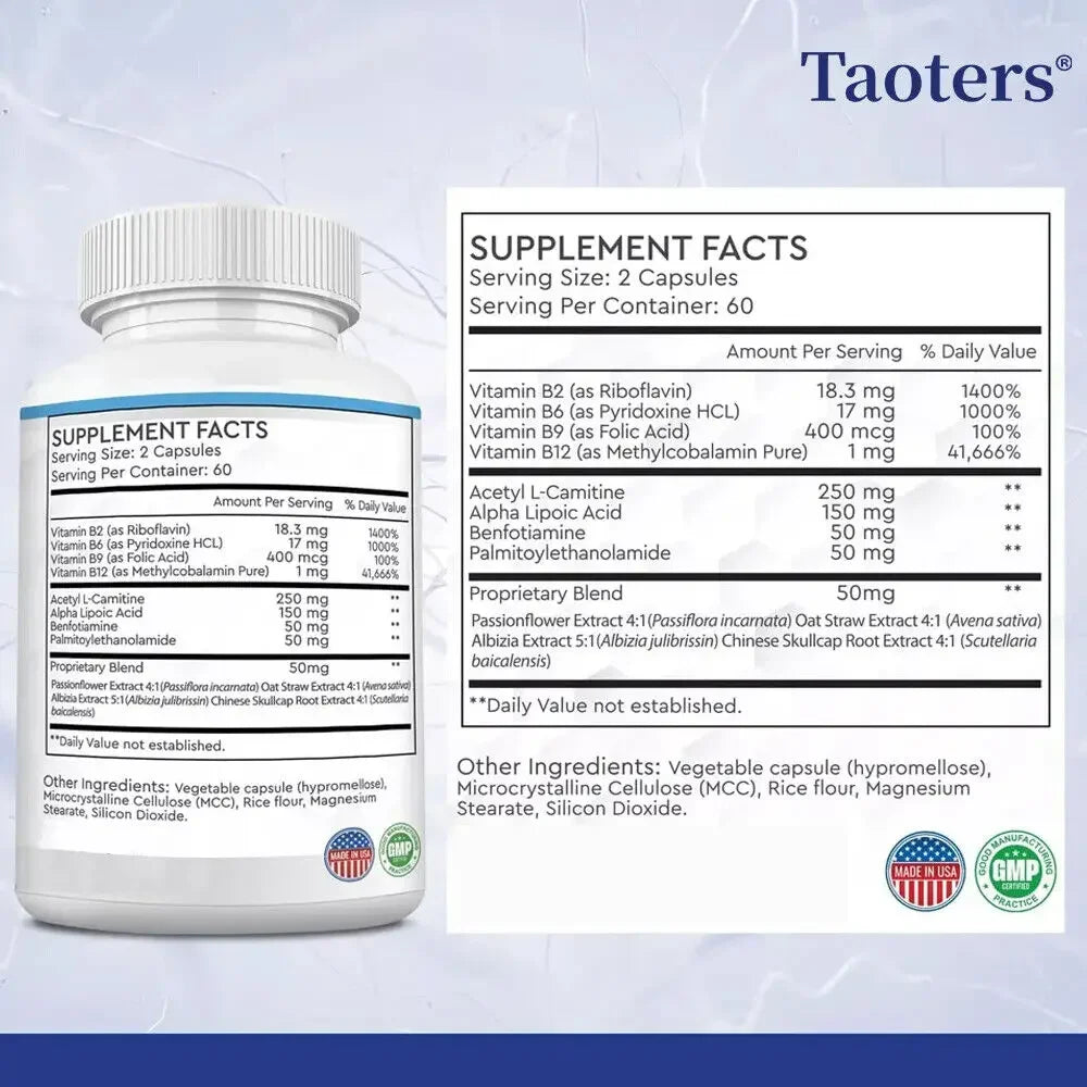 Alpha Lipoic Acid Vitamin Supplement Antioxidant Supports Bone and Nerve Health Improves Circulation Overall Health