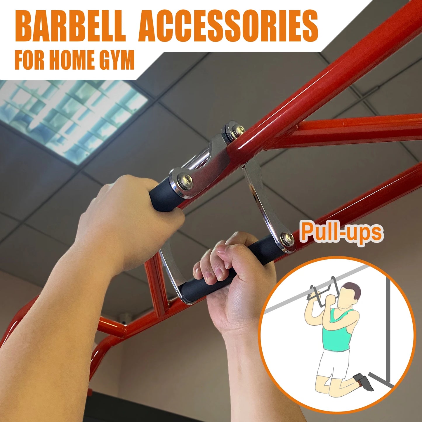 V Bar Row Landmine Handle Attachment for Barbell Bars ,T-Bar Row Attachment Core Strength Training Accessories