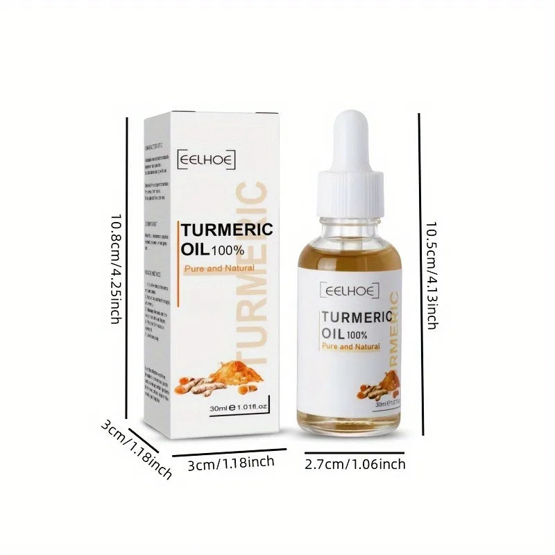 3pcs Turmeric Serum Oil Facial Moisturizing Brighten Essence Suitable For Dry Skin, Redness and Dark Spot Skin Blemishes