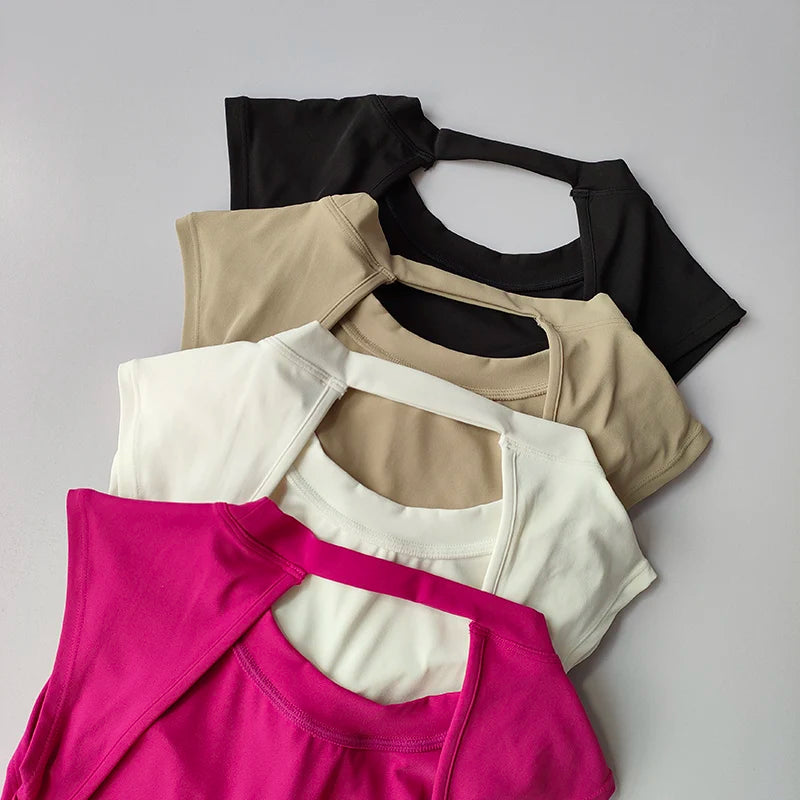 Women's Push-Up Sports Bra Top Sexy Beauty Back Fitness Yoga Vest Breathable Running Gym Wear for Active Women