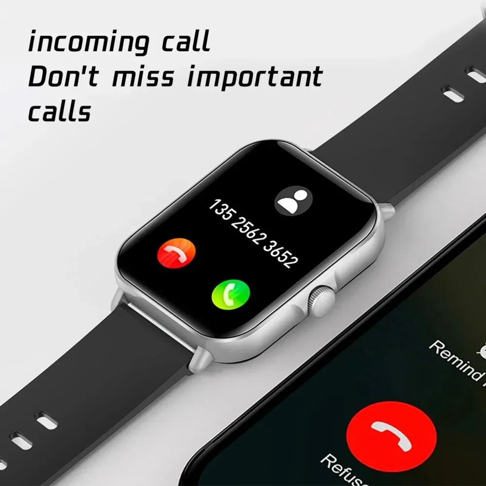 2024 Bluetooth Call Play Music Smartwatch Fitness Clock Sport Waterproof Watches for Men Women  Android