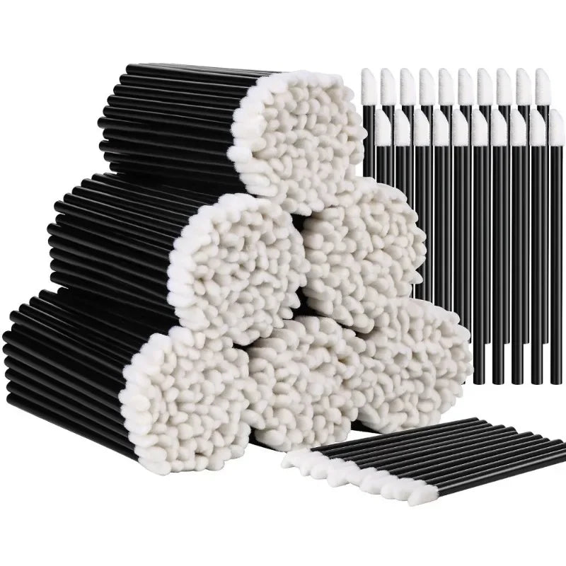 50/100/500pc Disposable Lip Lint Free Applicators  Lipstick Testers Wands Applicators for Makeup Lip Brushes  Makeup Beauty Tool