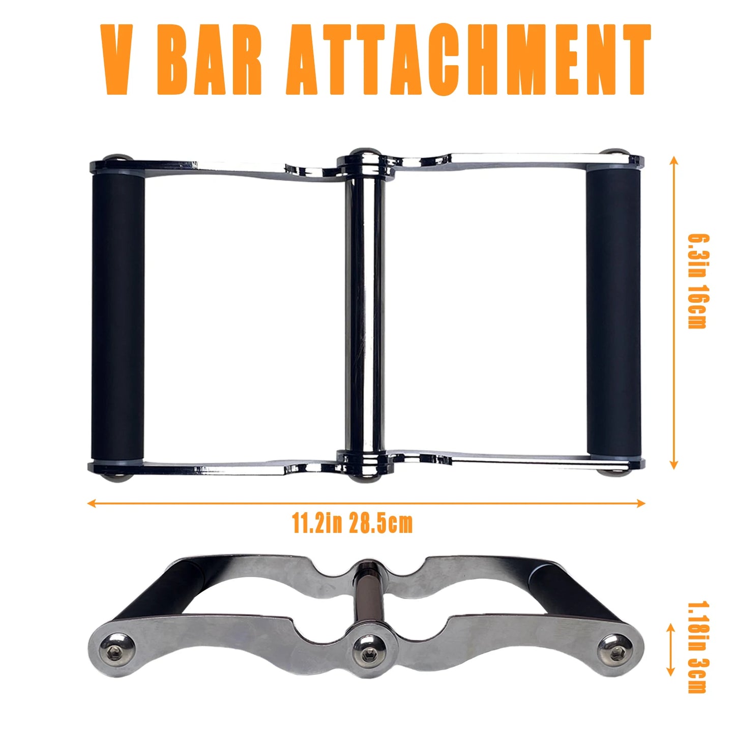 V Bar Row Landmine Handle Attachment for Barbell Bars ,T-Bar Row Attachment Core Strength Training Accessories