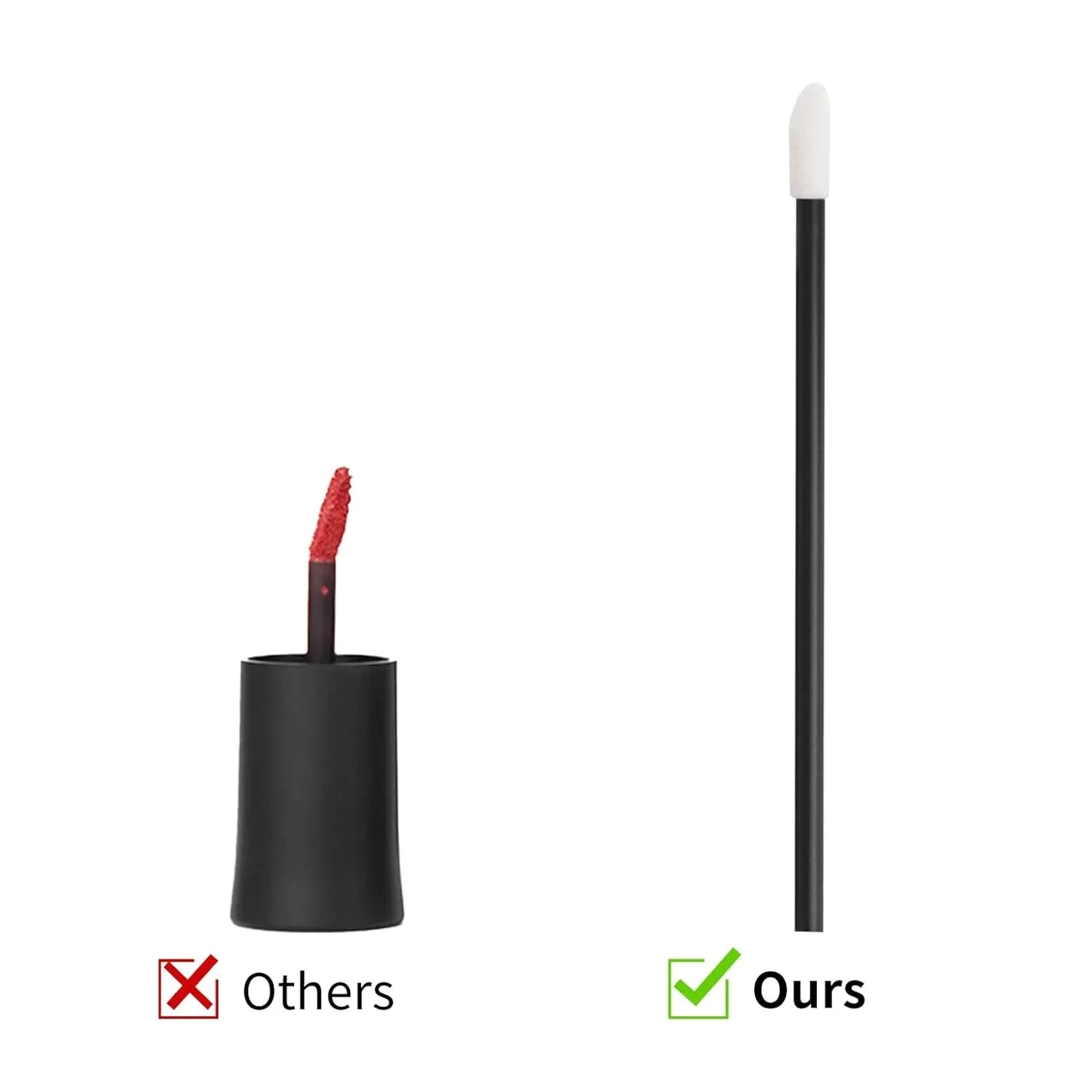 50/100/500pc Disposable Lip Lint Free Applicators  Lipstick Testers Wands Applicators for Makeup Lip Brushes  Makeup Beauty Tool