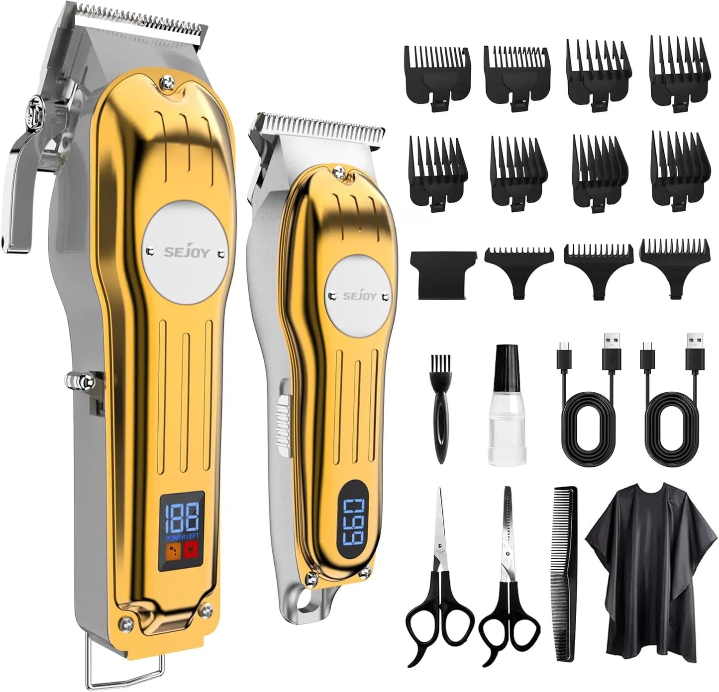 Professional Hair Clippers for Men Cordless Clippers and Trimmers Grooming Set  Haircut Machine  for Family