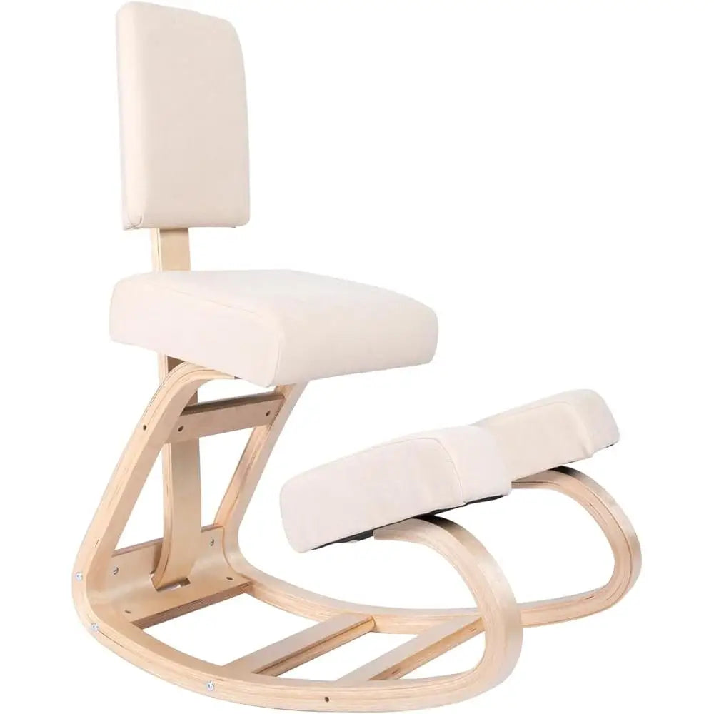 Ergonomic Kneeling Chair with Back Support Adjustable Posture Stool Comfort and Back Pain Relief Home Office