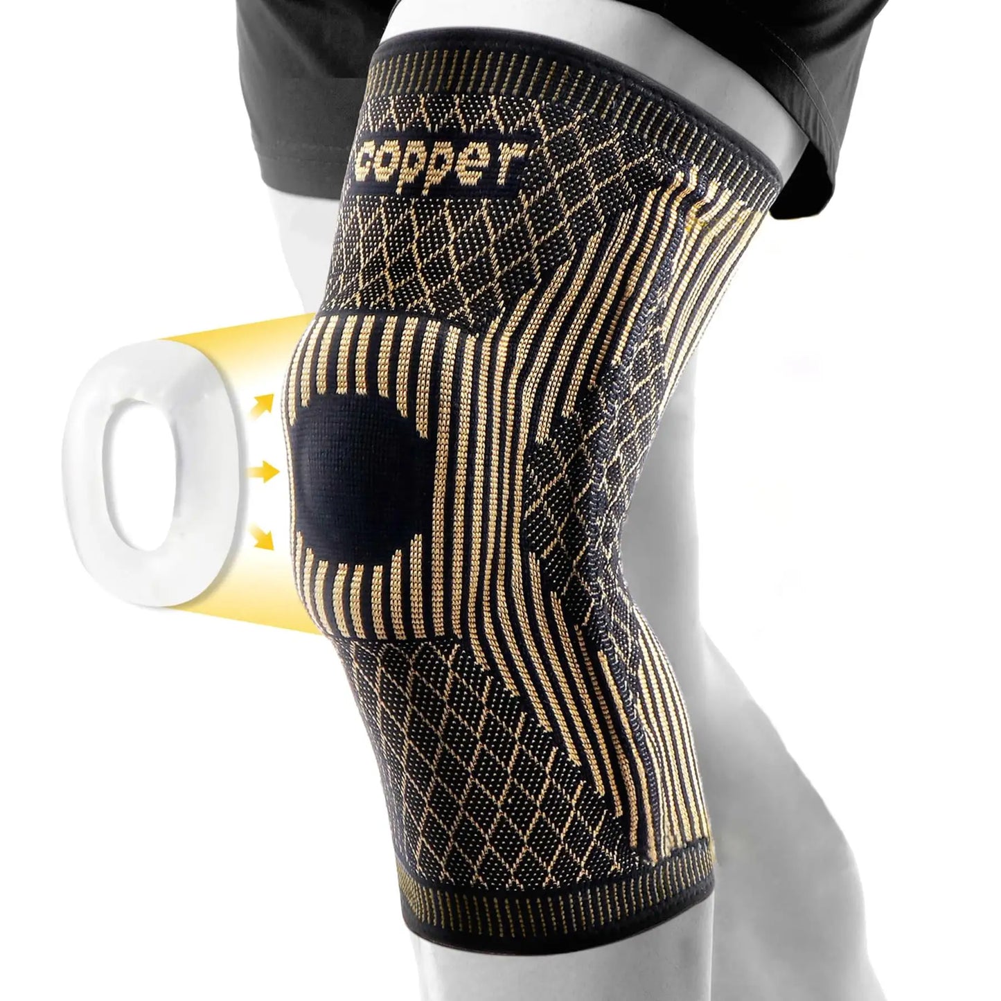 Knee Sleeves (1 Pack) - Knee Sleeve & Compression Brace for squats , Fitness, Weightlifting, and Powerlifting Sleeve Pair - For