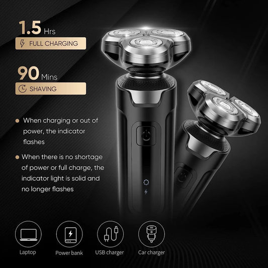 Men's Grooming Kit Electric Beard Trimmer Cordless Razor Hair Clippers Rechargeable Nose Trimmer
