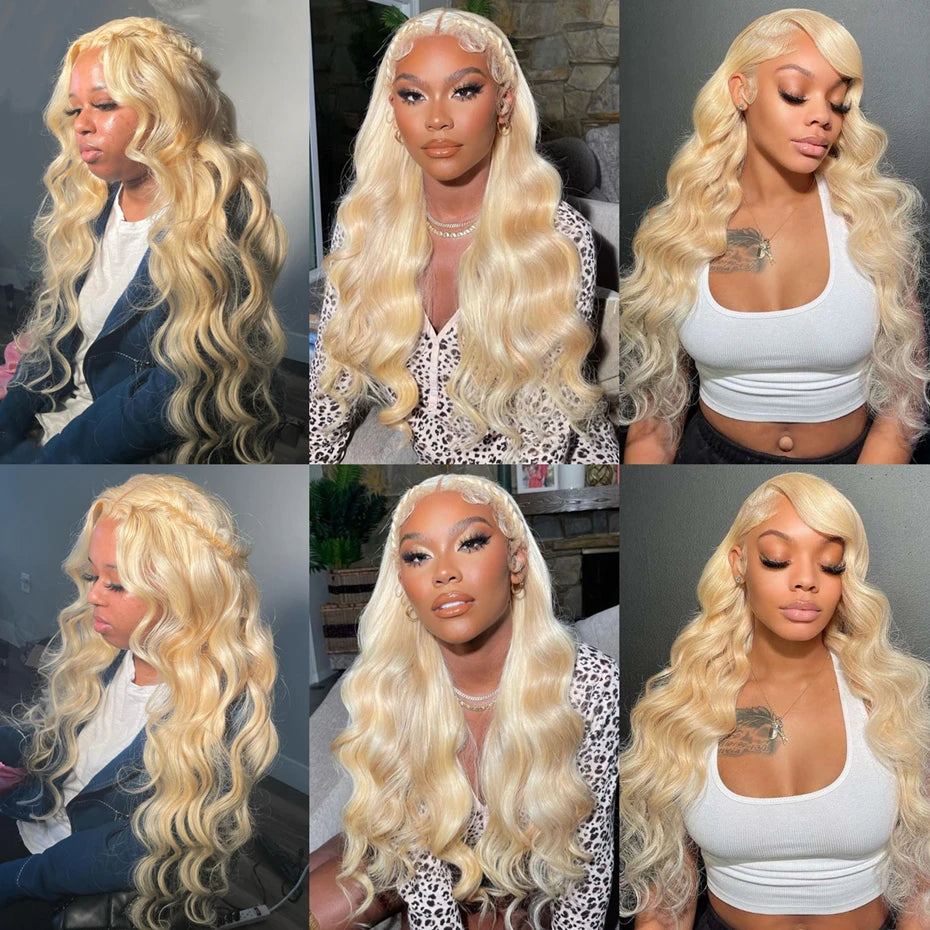 Blonde 20 thru 40 Inch Human Hair Bundles 613 Body Wave Bundles Human Hair Brazilian Hair Weave Bundles Remy Human Hair Extensions