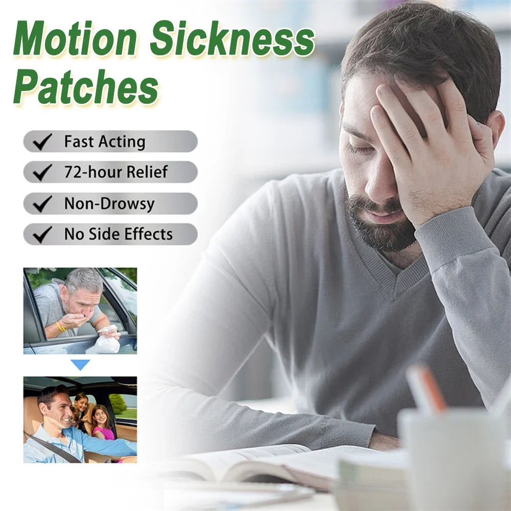 60pcs Motion Sickness Patches Kids Adult, Seasick Patch, Anti-motion Sickness Plasters, Machine Stickers Motion Sickness Sticker