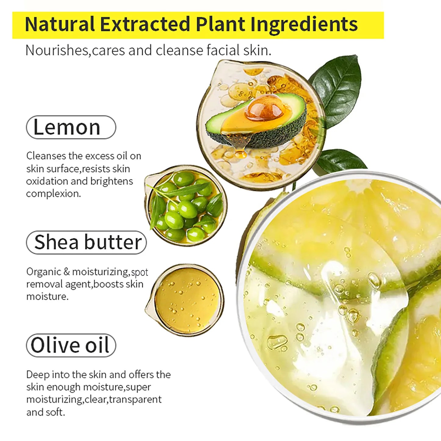 AILKE AHA Organic Skin Brightening Set, Whitening Lotion, Reduce Dark Spots, Clarify, Cleaning, Moisturizing, for All Skin Types