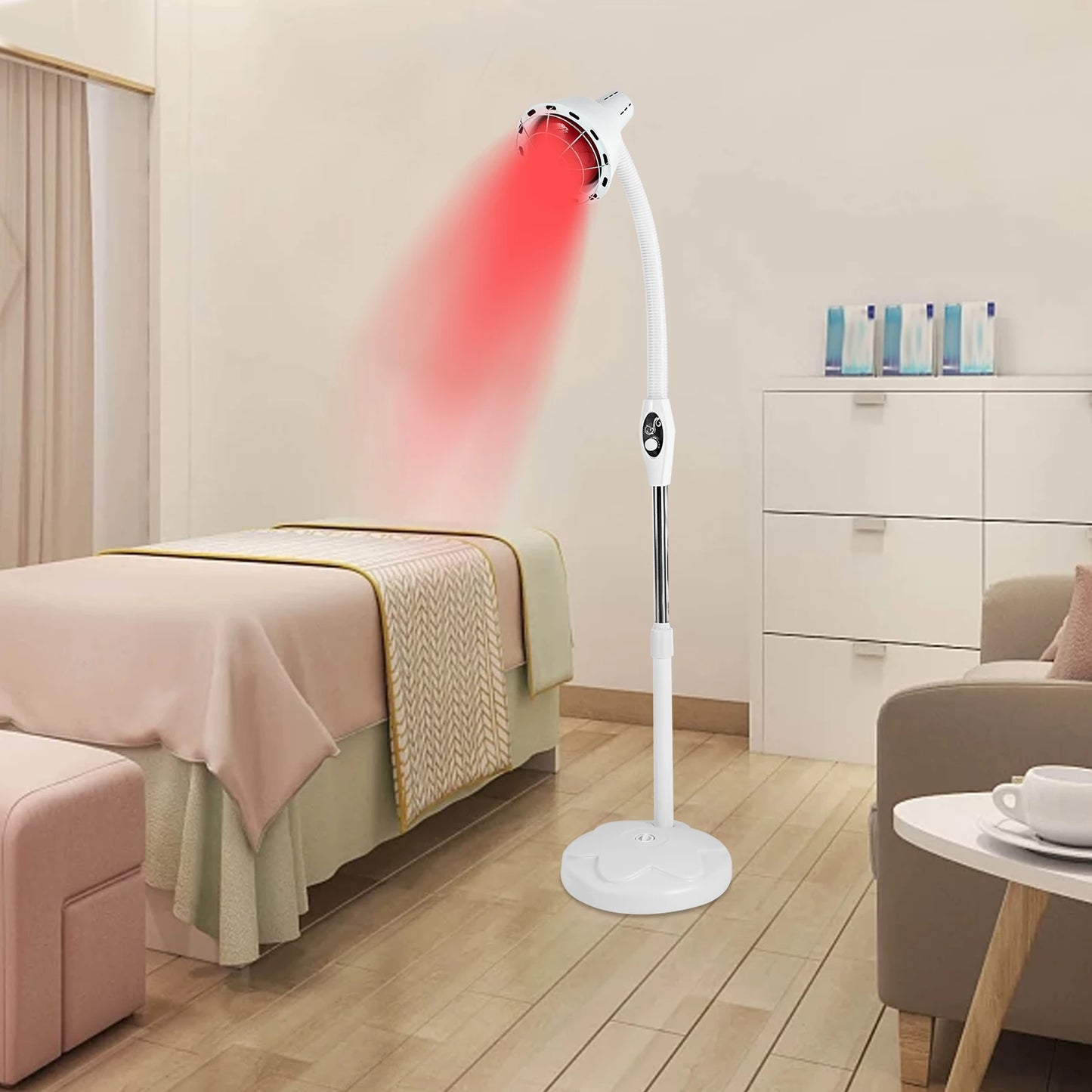 275W Singel Head Infrared Light Therapeutic Lamp Adjustable Temperature , for Homes, Massage Parlors, Health Care Centers