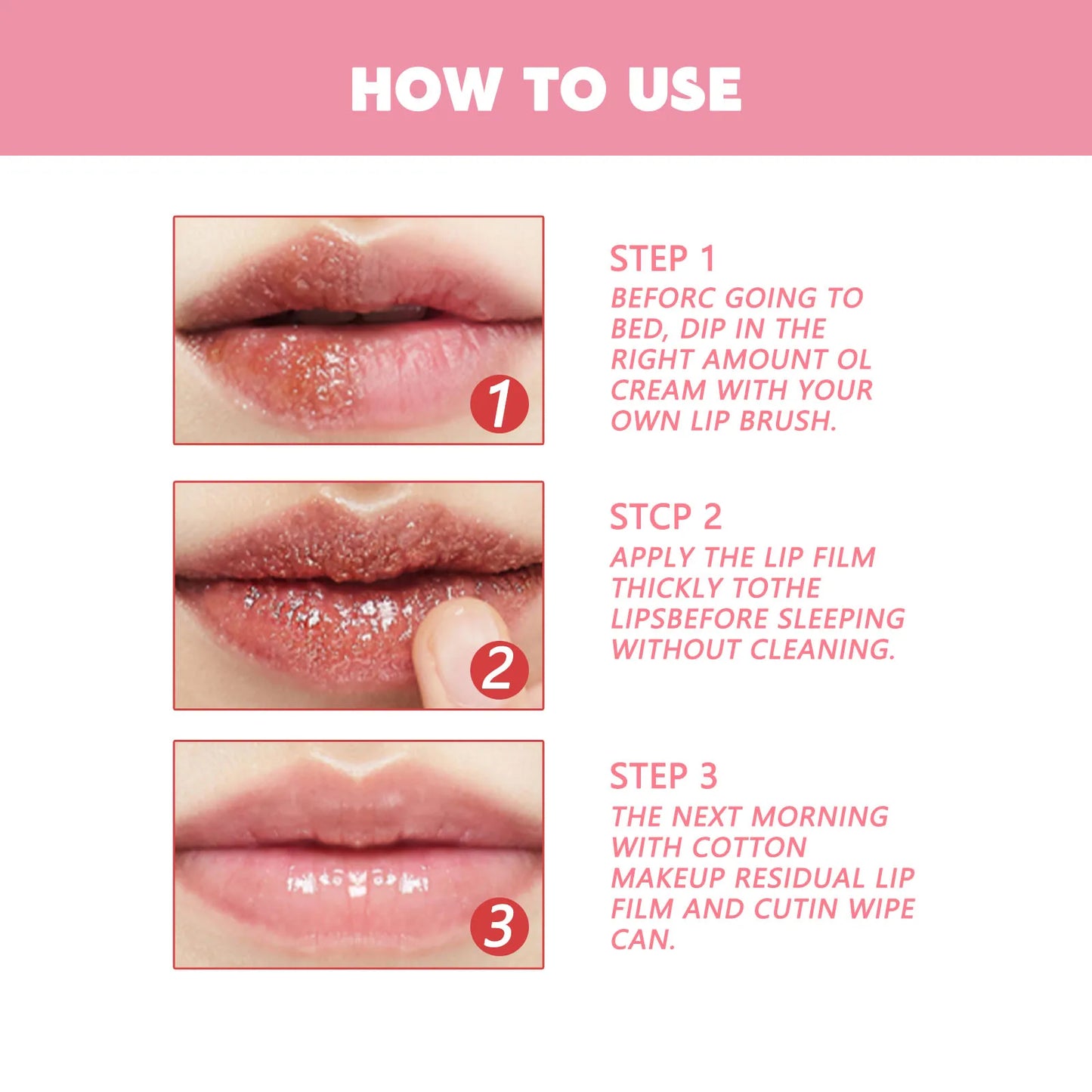 EELHOE Pink Lips Scrub Exfoliator Dead Skin Removal Lightening Fade Lip Lines Anti Dryness Moisturizing Makeup Lip Care Products