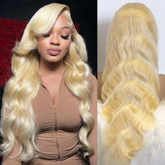 30 40 46 Inch 613 Bone Straight Human Hair Wig Colored Honey Blonde 13x6 HD Lace Frontal 13x4 Front Wigs 100% Raw Human Hair Wig