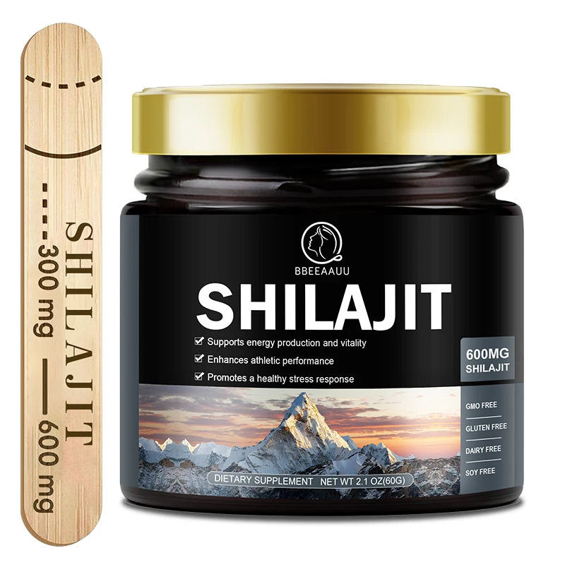 100% Himalaya Pure Shilajit Resin Original Mineral Health Supplement Non-GMO Brain Memory Cognitive Energy Health