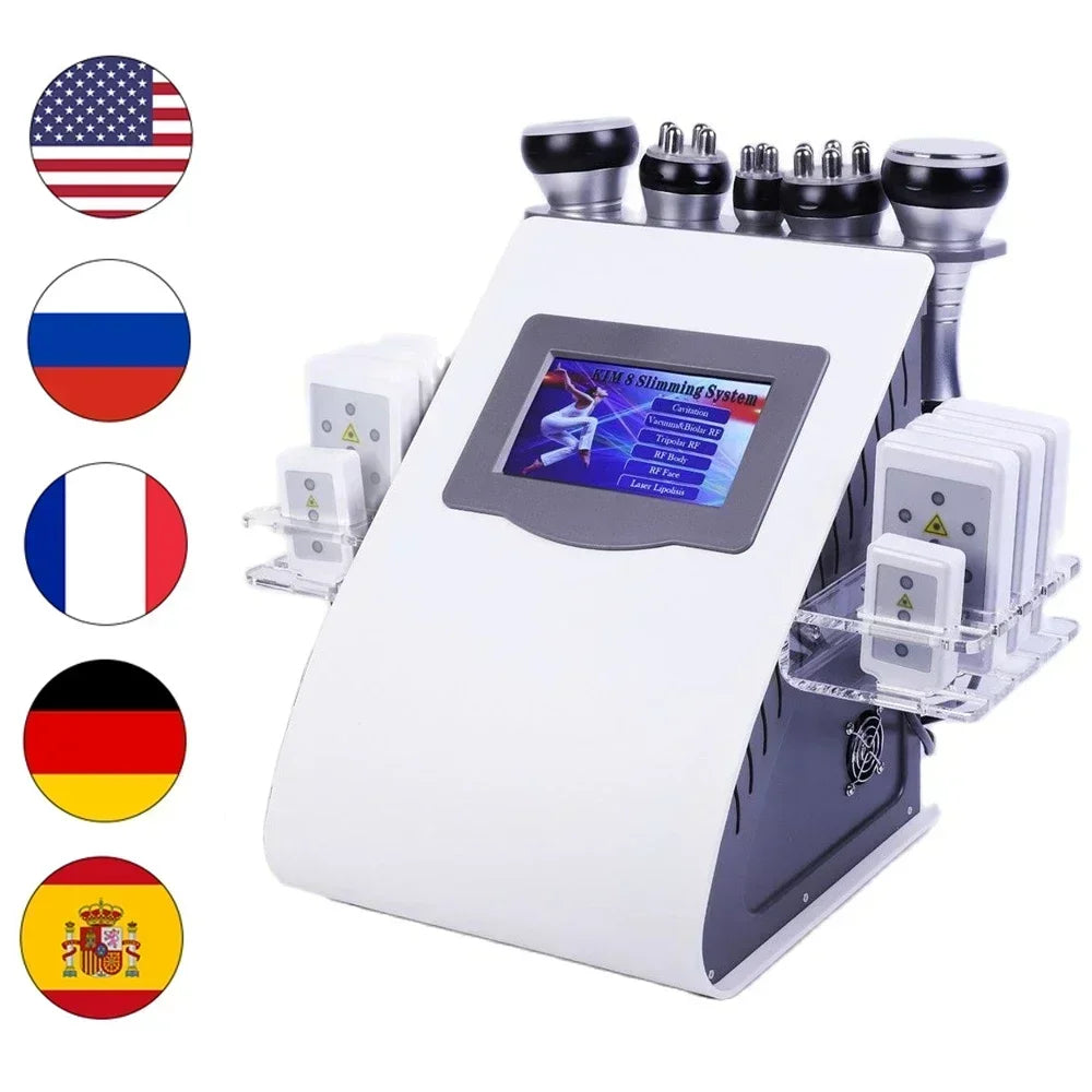RF Tool 40K Cavitation Ultrasonic Body Slimming Machine Multi-Polar  Anti-Wrinkle Rejuvenation Skin Lift Tighten