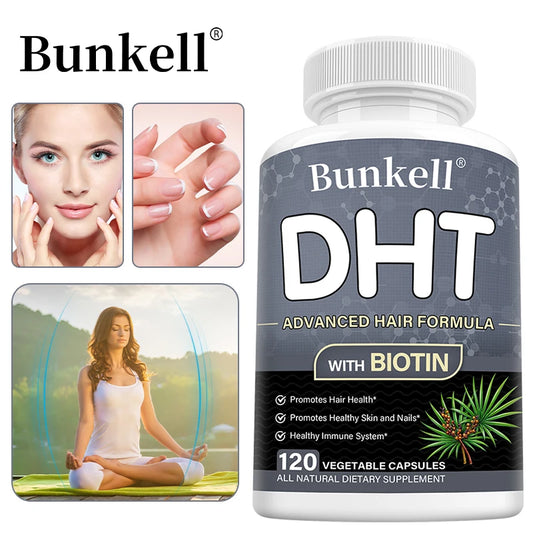 DHT Blocker with Biotin - Promotes Healthy Hair, Skin and Nails, New Follicle Growth, Supports Healthy Immune System
