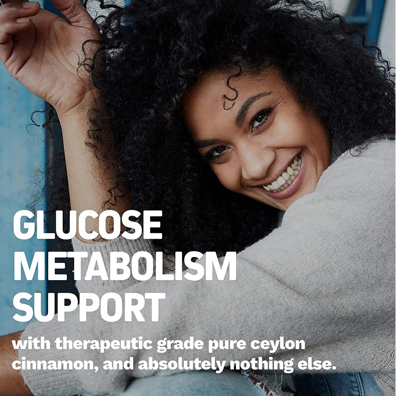 Premium Ceylon Cinnamon Supplement, Antioxidant, Blood Sugar Support, Blood Sugar Balance, Brain & Joint Health, 120 Capsules