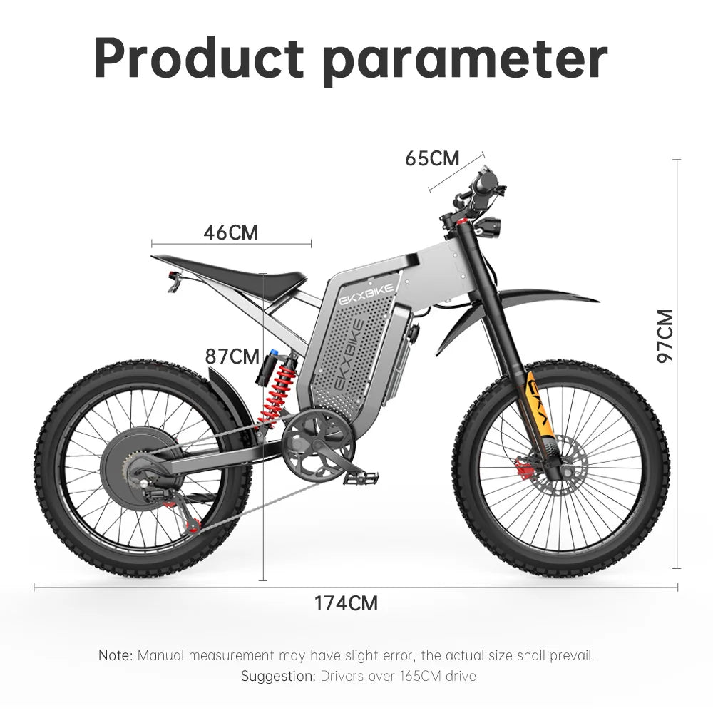 Electric Motorcycles 3000W Brushless Gearless Motors 60V30AH Lithium Battery Speed 85Kmh Adult Off Road Ebike