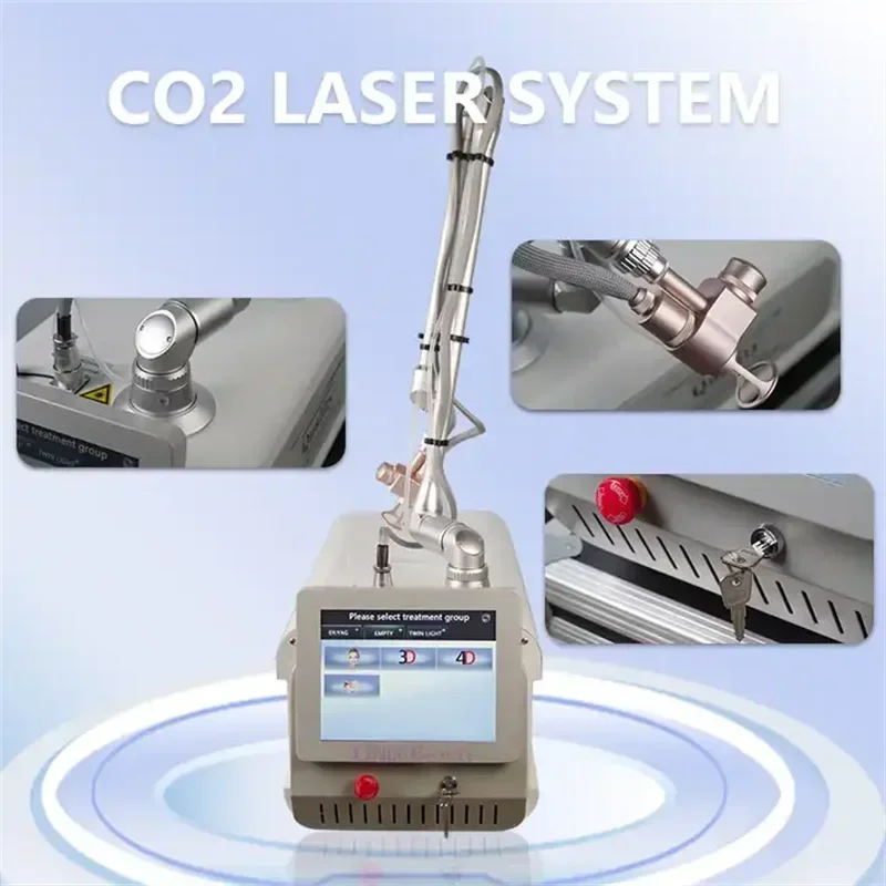 Fractional CO2 Laser Equipment  4d Fotona Mini Skin Stretch Marks Treatment Device 60w Pigment Removal Face Lifting BeautyDevice
