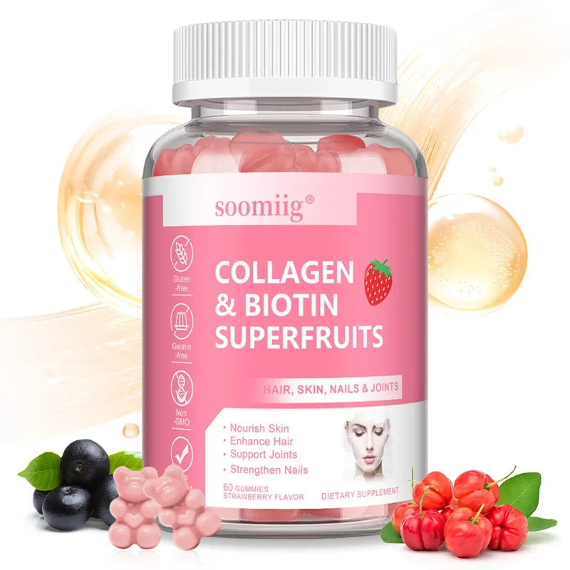 Collagen & Biotin, Hyaluronic Acid, Keratin, Nourishes Skin, Strengthens Hair, Supports Joints, Strengthens Nails