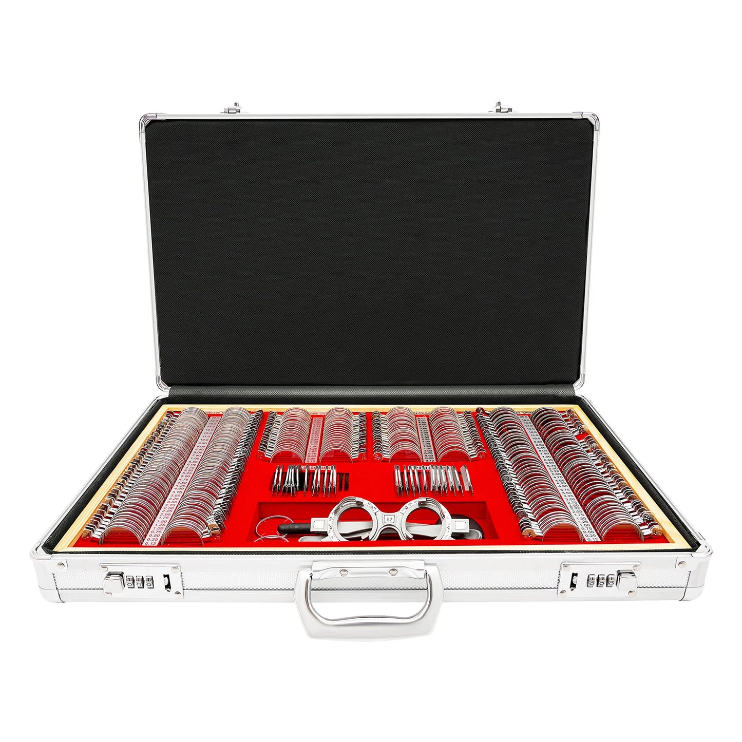266pcs Optical Trial Lens Set Optometry Kit, Optometrie Metallrand Linses For Optometrists, Vision Testers