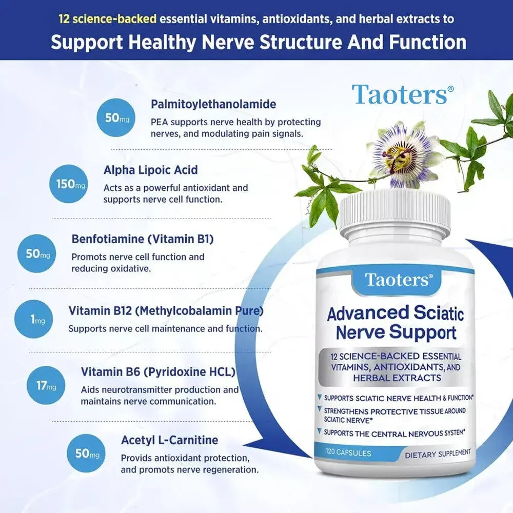 Alpha Lipoic Acid Vitamin Supplement Antioxidant Supports Bone and Nerve Health Improves Circulation Overall Health