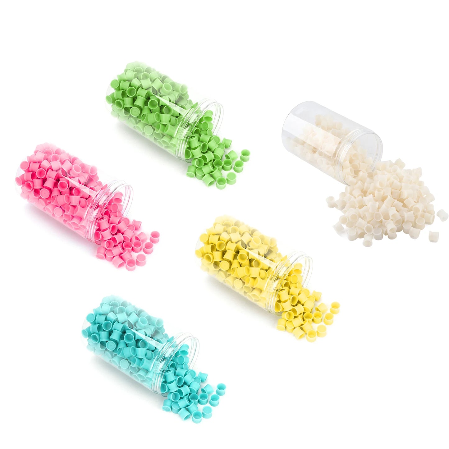 300pcs Tattoo Ink Pigment Cup Disposable Silicone Eyebrow Lip Eyes Tattoo Pigment Cup