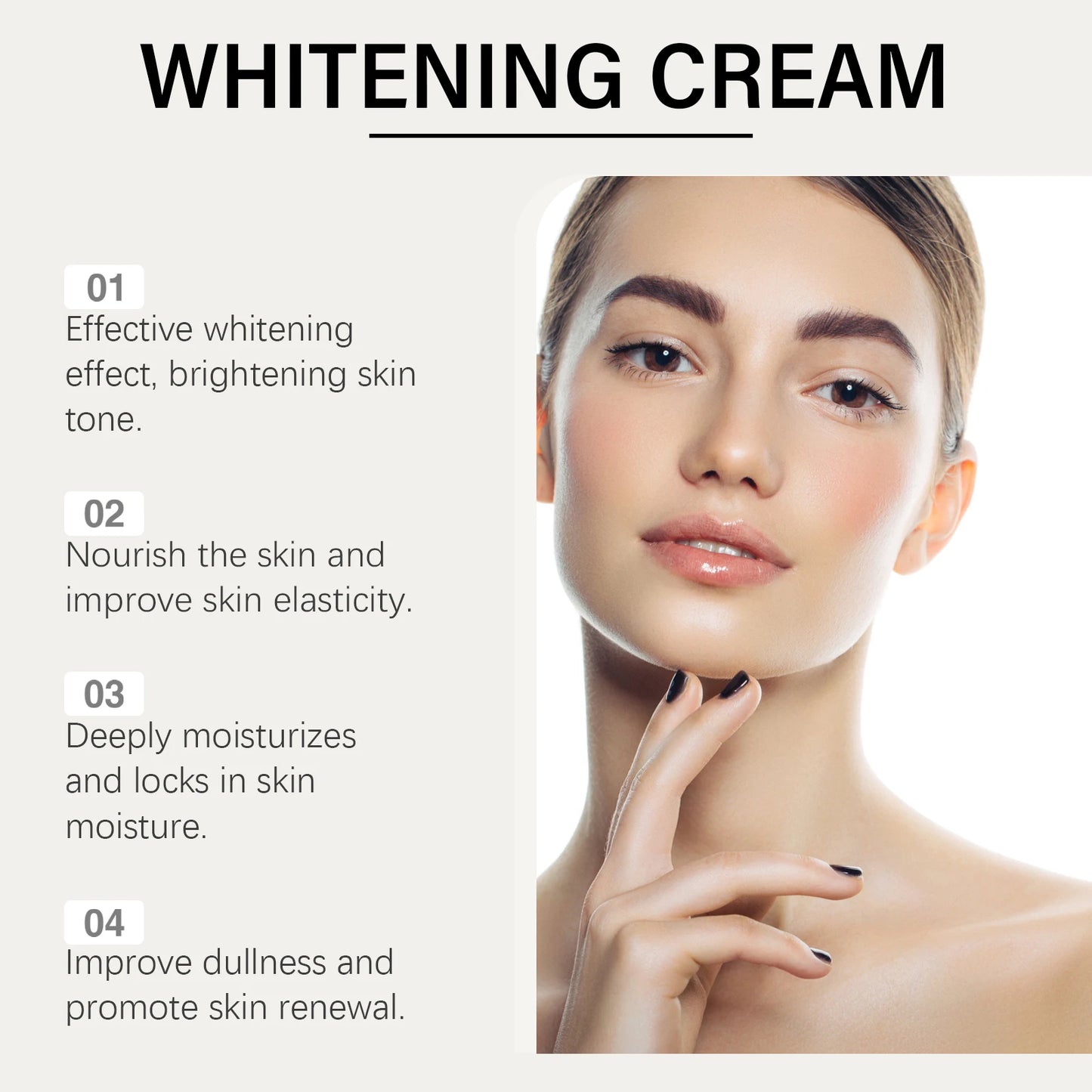 Whitening Cream Reduce Dullness Moisturizing Brightening Skin Tone Oil Control Smoothing Face Whitening Cream