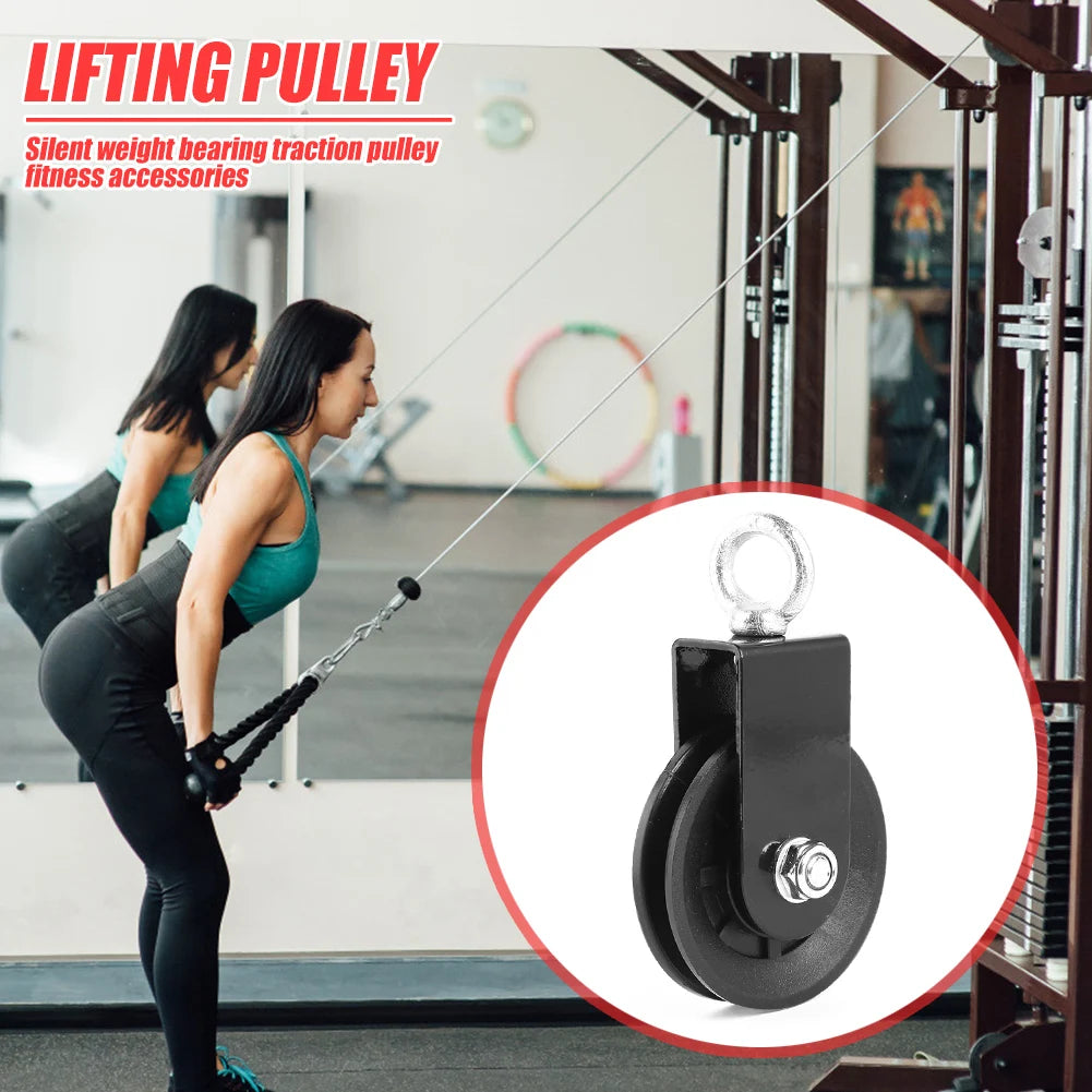 Lifting Pulley Heavy Fitness Workout Stainless Steel Training Bearing Equipment for Working-out Comfortable Decoration